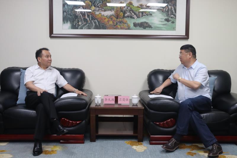 李天滿會見四川大學(xué)全球創(chuàng)聯(lián)常務(wù)副會長、四川會長呂藺強(qiáng)一行