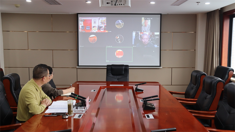 集團(tuán)公司出席與上海向陽公益基金會(huì)、 供銷總社青島公司、國科凱信集團(tuán)交流合作視頻會(huì)