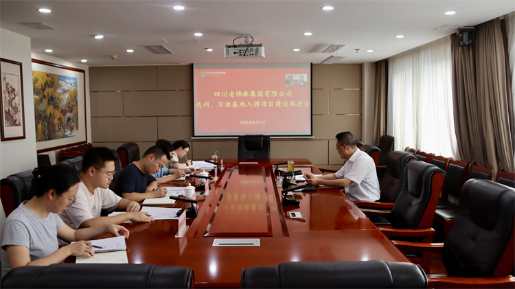 集團(tuán)公司召開達(dá)州、萬源基地入園項(xiàng)目建設(shè)推進(jìn)會(huì)